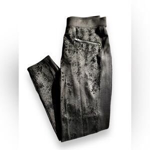 Rock-n-Republic black leggings with snakeskin design. New. Size L